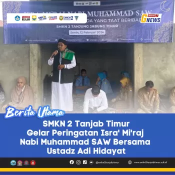  SMKN 2 Tanjung Jabung Timur Gelar Peringatan Isra Mikraj Na